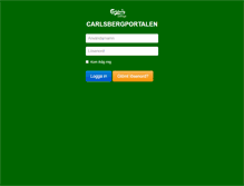 Tablet Screenshot of carlsbergportalen.com
